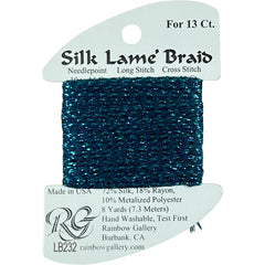 Rainbow Gallery Silk Lame Braid 13 - 232 Maui Blue