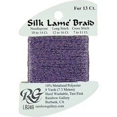 Rainbow Gallery Silk Lame Braid 13 - 249 Pale Mauve