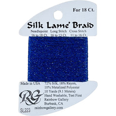 Rainbow Gallery Silk Lame Braid 18 - 223 Crystal Blue