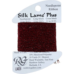 Rainbow Gallery Silk Lame Plus - 28 Burgundy