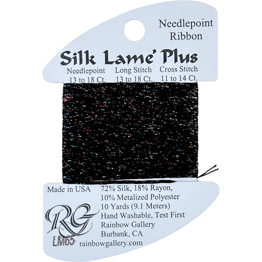 Rainbow Gallery Silk Lame Plus - 65 Black Sparkle