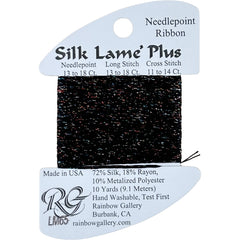 Rainbow Gallery Silk Lame Plus - 65 Black Sparkle