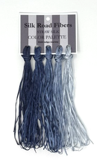 Silk Road Straw Silk Palette - 9104 Indigo Journey