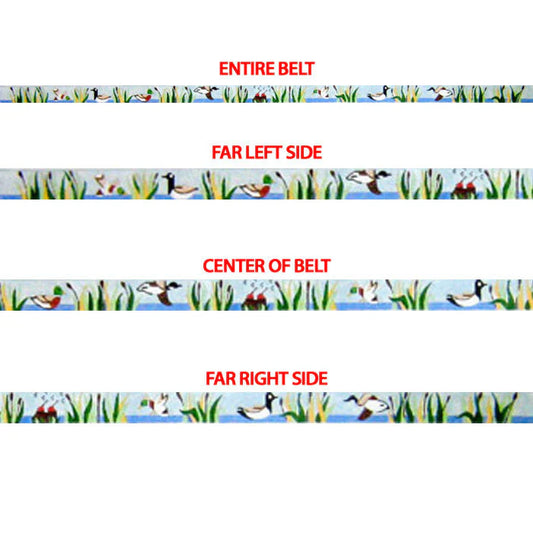 Silver Needle Duck Blind Belt Needlepoint Canvas