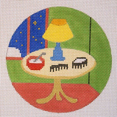 Silver Needle Goodnight Moon Comb and Brush Ornament Needlepoint Canvas