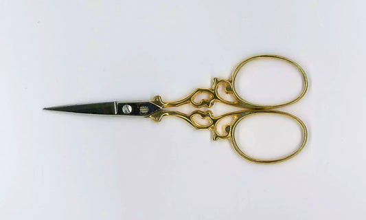 Solingen Gold Plated Filigree Embroidery Scissors