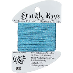 Rainbow Gallery Sparkle Rays - 36 Light Turquoise