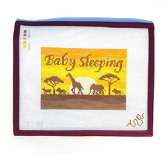 Spellbound Stitchery African Savannah Baby Sleeping Needlepoint Canvas