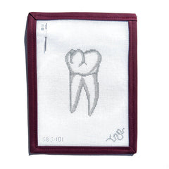Spellbound Stitchery Anatomical Tooth Needlepoint Canvas