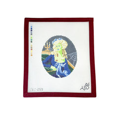 Spellbound Stitchery Bride of Frankenstein the XIV Needlepoint Canvas