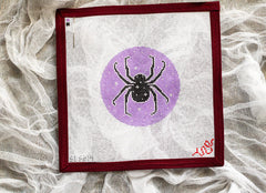 Spellbound Stitchery Celestial Spider Purple Needlepoint Canvas