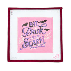 Spellbound Stitchery Eat Drink and Be Scary Needlepoint Canvas