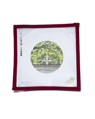 Spellbound Stitchery Forsyth Park Fountain Needlepoint Canvas