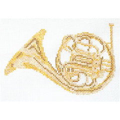 Spellbound Stitchery French Horn Needlepoint Canvas