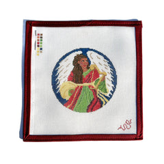 Spellbound Stitchery Kat Clayton Black Christmas Angel Needlepoint Canvas