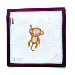 Spellbound Stitchery Monkey Needlepoint Canvas