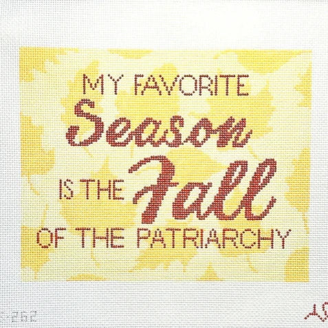 Spellbound Stitchery My Favorite Season Needlepoint Canvas