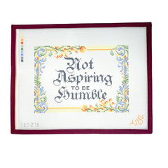 Spellbound Stitchery Not Aspiring to Be Humble Needlepoint Canvas - 18M