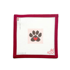 Spellbound Stitchery Paw Prints of Love Needlepoint Canvas