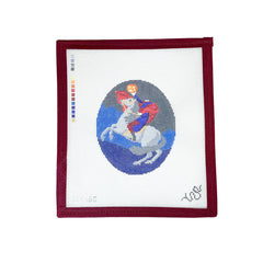 Spellbound Stitchery Terror Crossing the Alps Needlepoint Canvas