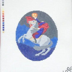 Spellbound Stitchery Terror Crossing the Alps Needlepoint Canvas