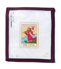 Spellbound Stitchery The Fool Tarot Card Needlepoint Canvas