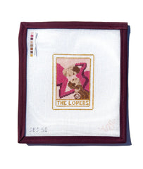 Spellbound Stitchery The Lovers Tarot Card Needlepoint Canvas