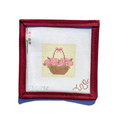 Spellbound Stitchery Tiny Hydrangeas Needlepoint Canvas