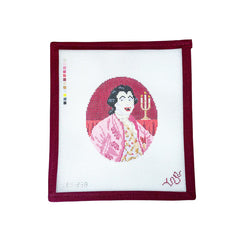 Spellbound Stitchery Vampire in the King's Court Needlepoint Canvas