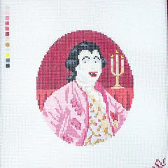 Spellbound Stitchery Vampire in the King's Court Needlepoint Canvas