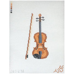 Spellbound Stitchery Violin Needlepoint Canvas
