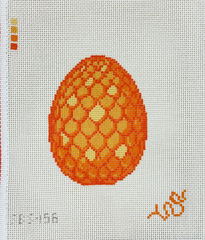 Spellbound Stitchery Citrine Dragon Egg Needlepoint Canvas