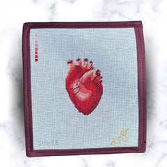 Spellbound Stitchery Anatomical Heart Needlepoint Canvas