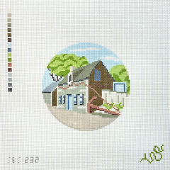 Spellbound Stitchery Oldest Wooden Schoolhouse Needlepoint Canvas