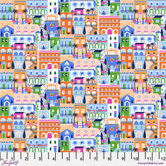 Stacy Peterson La Dolce Vita Amalfi Coast Cotton Fabric - Multi