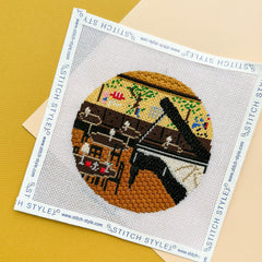 Stitch Style Bemelmans Bar at the Carlyle Hotel Needlepoint Canvas