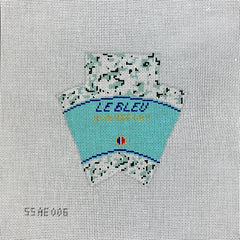 Stitch Style Alli Eagan Designs 3D Wedge of Blue Cheese Needlepoint Canvas