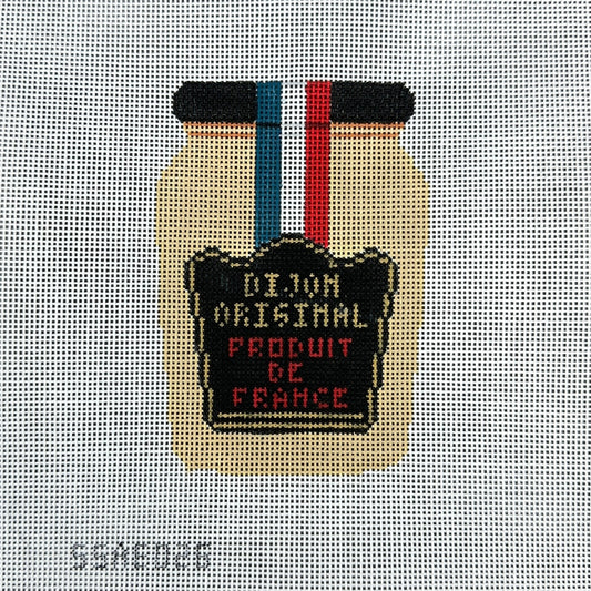 Stitch Style Alli Eagan Designs Dijon Mustard Needlepoint Canvas