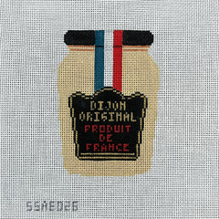 Stitch Style Alli Eagan Designs Dijon Mustard Needlepoint Canvas