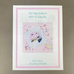 Stitch Style Ice Cream Store Needlepoint Canvas