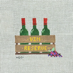Stitch Style Alli Eagan Designs Wine Crate Needlepoint Canvas