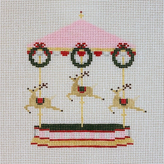 Stitch Style Needlepoint Carousel Series: Reindeer Needlepoint Canvas