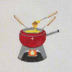 Stitch Style Alli Eagan Designs Swiss Fondue Needlepoint Canvas