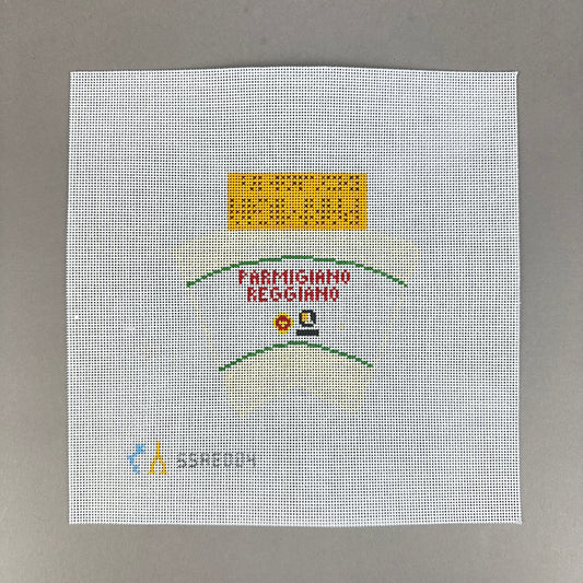Stitch Style 3D Wedge of Parmesan Needlepoint Canvas