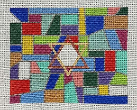 Susan Roberts EP Arts Stained Glass Tallis Bag Needlepoint Canvas