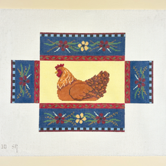 Susan Roberts Needlepoint Country French Chicken Brick Cover Needlepoint Canvas