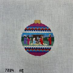 Susan Roberts Needlepoint Nativity Ornament Needlepoint Canvas