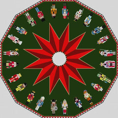 Susan Roberts Needlepoint Nutcracker Tree Skirt Needlepoint Canvas - Full Set