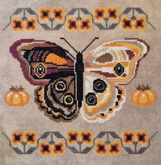 The Artsy Housewife A Study in Persimmon Cross Stitch Pattern