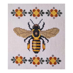 The Artsy Housewife Honey Bee Cross Stitch Pattern